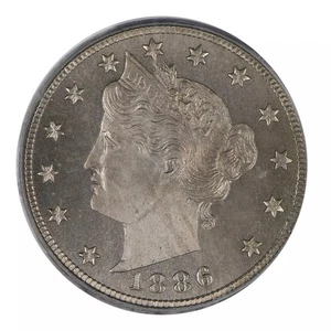1886 Liberty Head Nickel PCGS PR-65 CAC - Picture 1 of 4