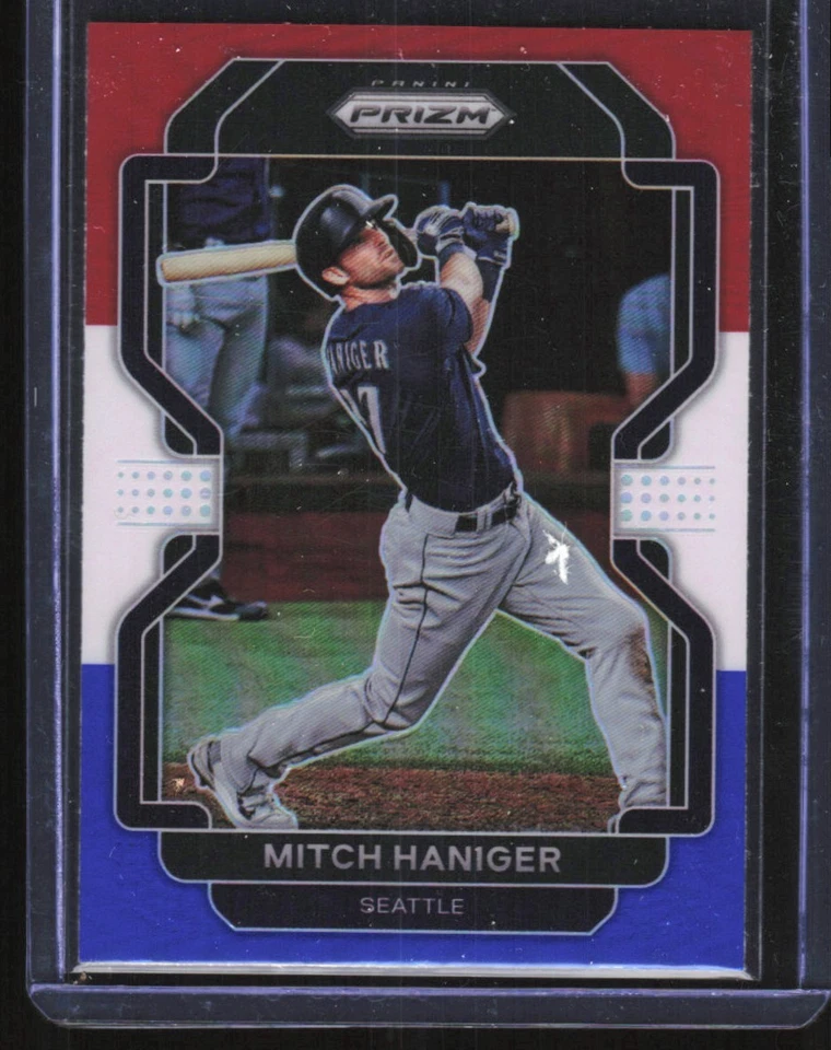 2022 Panini Prizm red white Blue Mitch Haniger Seattle Mariners #65 - Image 1 of 2