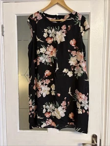 Dorothy Perkins Billie and Blossom Ladies Lined Floral Shift Style Dress Size 18 - Picture 1 of 8