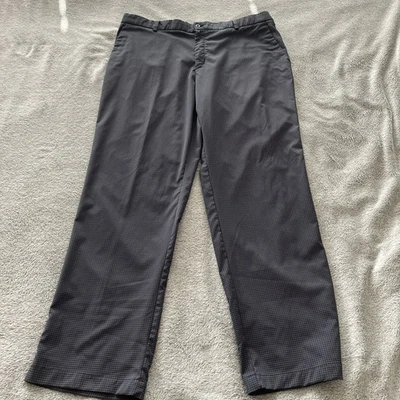 Pantalones a cuadros Nike Golf Tour Performance Dri-Fit grises y negros 38x32 para hombre Foto 1 de 4