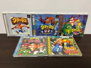 Crash Bandicoot 1 2 3 Racing Carnival set Sony PS1 Japanese ver Tested - Picture 1 of 6