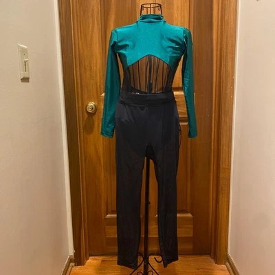 Disfraz de Baile Verde y Negro Performance, Jazz/Lírico/Contemporáneo, Talla XS/S Foto 1 de 4