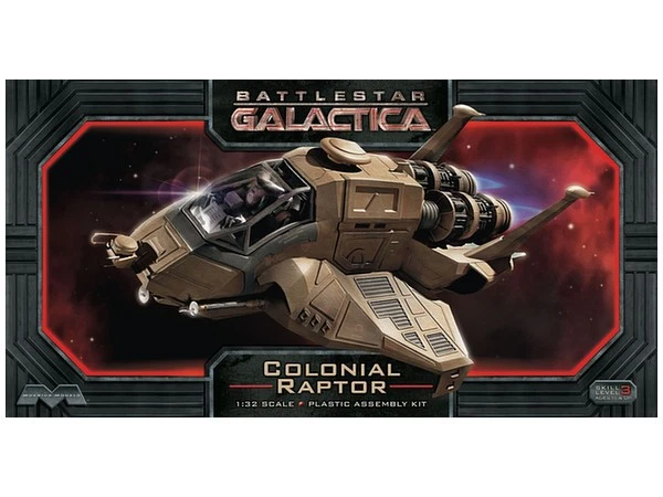 Moebius 1/32 scale Battlestar Galactica Kit 962 Colonial Raptor - Image 1 of 2