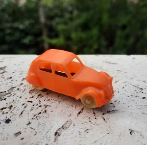 CITROEN 2 CV COME JOUEF CADUM PAX NOREV APS VINTAGE PLASTIC CAR 1/86 HO H0 2CV - Foto 1 di 11
