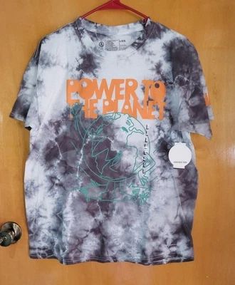 Nuevo con etiquetas Camisa NEFF Power to Planet Para Hombre Grande Tie Dye Manga Corta Carbón Tierra Foto 1 de 3