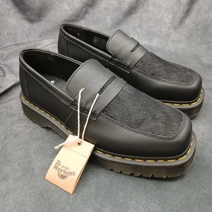 Dr. Martens Penton Bex Sq Pny Mens Size 10 Womens Size 11 Black Loafers - New - Picture 1 of 8