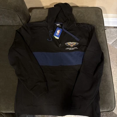 New Orleans Pelicans Zip Up Hoodie Sweatshirt NWT New Jacket size Large L  - Image 1 of 3
