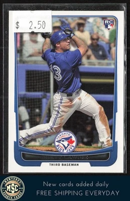 Brett Lawrie 2012 Bowman #191 RC 多伦多蓝鸟队 — 第 1/2 张图片