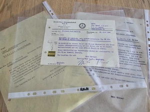 Documenti Mercedes-Benz WWII WW2 - Lotto originale di 3 lettere di guerra con francobolli - Foto 1 di 6