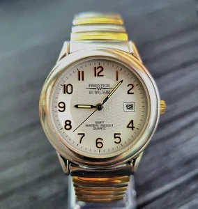 RARE Vintage Waltham Prestige 80's Datejust Retro Mens Watch - Picture 1 of 9
