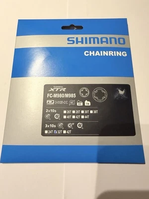 NOS Rare Shimano XTR FC M980/M985 32T 10 Speed Chainring Brand New Old Stock - Image 1 of 4