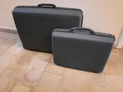 2 Samsonite Koffer Hartschalenkoffer | grau | inkl. Schlüssel, Aufkleber, uvm. - Bild 1 von 4