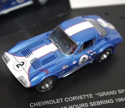 Universal Hobbies 1/43 Corvette Grand Sport #2 12 Hours Sebring 1964 Blue - Image 1 of 4