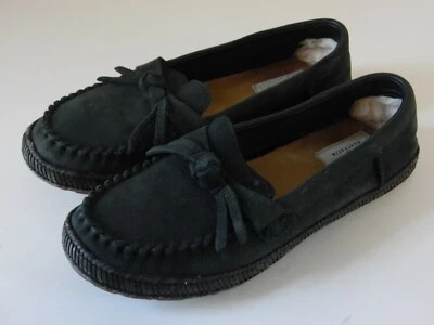 womens UGG Fur heal Lined Moccasin Size 6  charcoal - Image 1 of 4