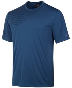 NEW MENS GREG NORMAN PERFORMANCE BLUE ATTACK LIFE UPF 50 WICKING T SHIRT TEE S - Picture 1 of 2