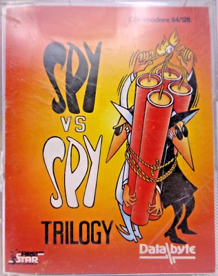 COMMODORE 64/128 -- SPY VS SPY TRILOGY (FIRST STAR/DATABYTE) - Bild 1 von 4