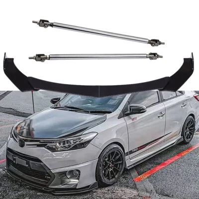 For Honda HR-V Front Bumper Spoiler Lip Splitter Body Kit Glossy Black Foto 1 de 4