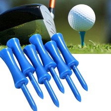 Quality 50*Plastic Step Down Castle Golf Tees Height Control Blue 68mm