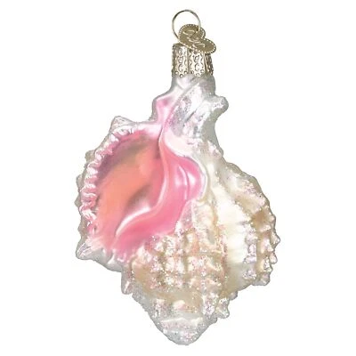Old World Christmas Glass Blown Ornament, Mexican Seashell (With OWC Gift Box) - Image 1 of 4