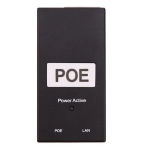 48V 0,5A 24W Desktop POE Power Injector Ethernet Adapter Überwachung CCTV - Bild 1 von 4