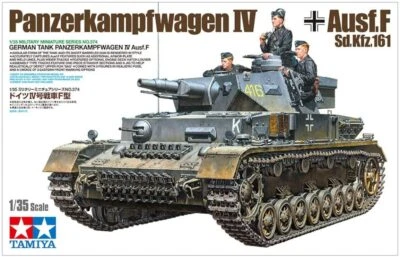 Tamiya 1/35 Military Miniature Series n.374 German Panzer IV F Type 35374 - Immagine 1 di 4