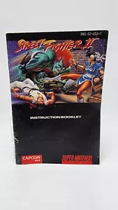 Street Fighter 2 Libretto Istruzioni Nintendo SNES - Foto 1 di 3