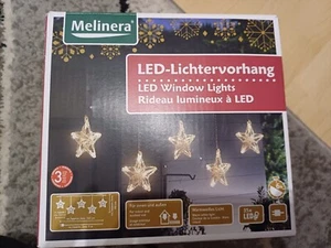 Lichterkette Lichtervorhang Sterne warmweiß - Bild 1 von 2