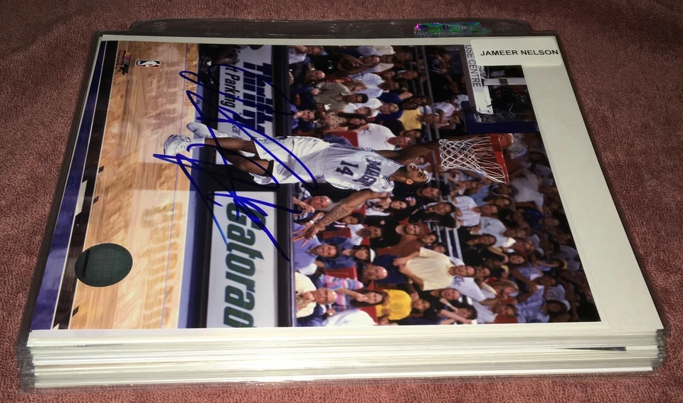 (35) ORLANDO MAGIC SIGNED 8X10 PHOTO LOT AUTOGRAPH BASKETBALL JAMEER NELSON COA - Image 1 of 1
