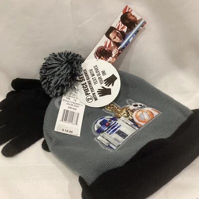 Boy's Star Wars 2-Piece Hat & Texting Gloves Set, One Size MSRP $18.00 NEW - Image 1 of 3