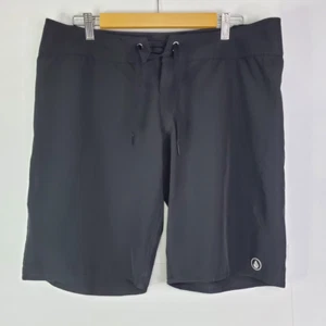 Pantaloncini da tavola Volcom Simply Solid Youth taglia 13 cravatta in vita neri attrezzatura da surf - Foto 1 di 11