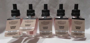 White Barn Bath & Body Works Wallflower Refill Bulb Lot Set 5 SUNRISE WOODS - Picture 1 of 4