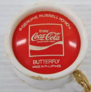 Vintage Enjoy Coca Cola Butterfly Genuine Russell Yo-Yo - Picture 1 of 5