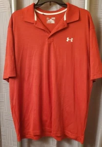 Under Armour Heatgear Herren XL Loose Polo Rot Blau Stretch - Bild 1 von 5