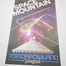 Space Mountain Poster Authentic Disney Print Disneyland 12x18 Tomorrowland