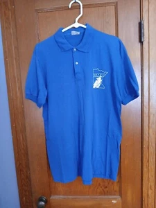 Vintage Stedman BMW Polo Shirt Short Sleeve Blue Minnesota State XL Shirt - Picture 1 of 6