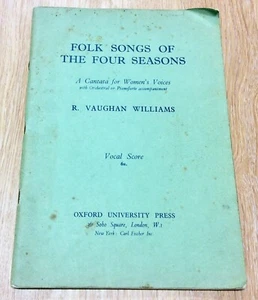 Vocal Score - Folk Songs Of The Four Seasons By Ralph Vaughan-Williams - Picture 1 of 2
