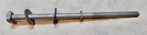 3/4"-10 x 16" lange Vierkantschrauben verzinkt 6" Gewinde & 3 Unterlegscheiben 283X - Bild 1 von 3