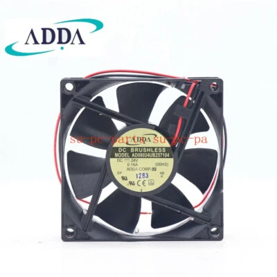 For ADDA AD08024UB257104 AD0824UB-A71GL Axial DC24V 0.16A 80*80*25MM Cooling Fan - Image 1 of 4