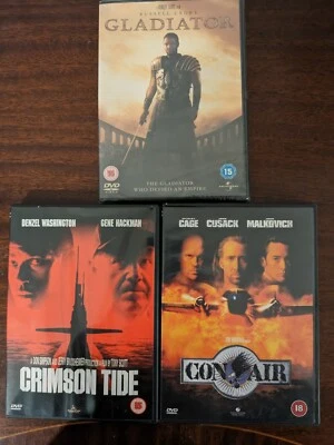 DVD Classics, Gladiator (2000), Con Air (1997), Crimson Tide (1995)  - Image 1 of 2