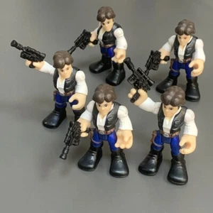 5PCS Playskool Galactic Heroes Star Wars Han Solo w/ Gun Action Figure 2.5'' Toy - Picture 1 of 4