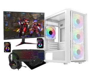 Fast Gaming PC Bundle Core i7 16GB RAM 1TB HDD & 128GB SSD GT730 4GB Win 11 22in - Picture 1 of 11