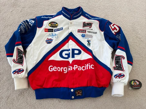 NWT #45 Kyle Petty JH Design Racing Jacket NASCAR Brawny XL Cover