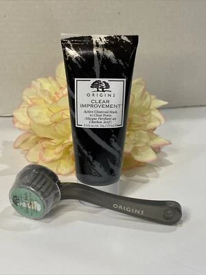 ORIGINS Clear Improvement Active Charcoal Mask Clear Pores 3.4oz + Skincare Tool - Image 1 of 2