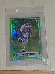 2022 Topps Chrome Sonic Green Yellow Sonic Emmanuel Rivera RC Rookie 09/99  - Picture 1 of 3