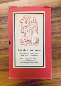 Tales From Boccaccio Jean De La Fontaine 1947-Hardcover In Slipcase - Imagen 1 de 12