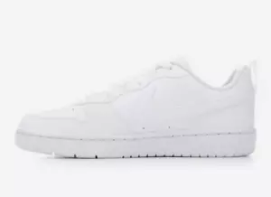 Nike Court Vision Alta LTR Triple White Sneakers DM0113 100 Women Sz 8.5 - Picture 1 of 5