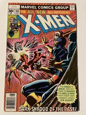 The X-Men 106 Marvel Comics agosto 1977 Cyclops Storm Foto 1 de 4