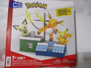Mattel Mega Bloks Pokemon Pikachu Evolution Building Set in Box - Picture 1 of 3