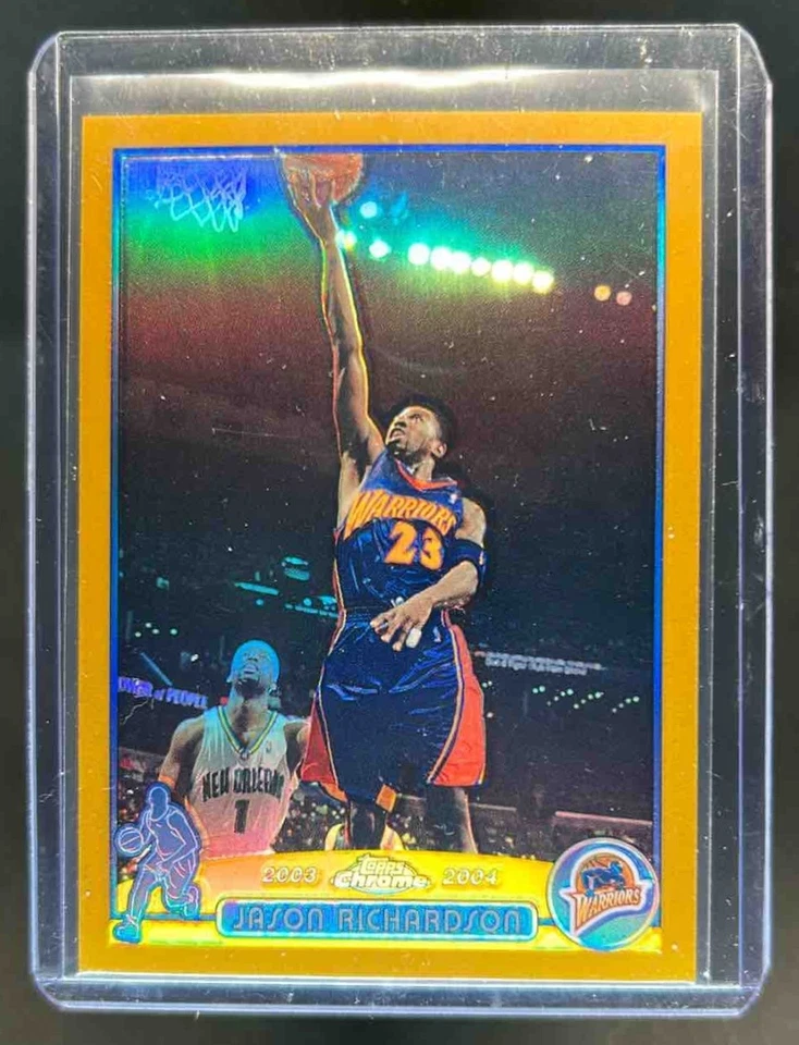 2003-04 Topps Chrome Jason Richardson Refractor Gold #2/99 Warriors - Image 1 of 2