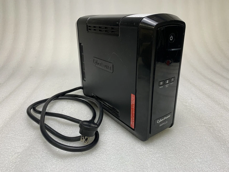 CYBERPOWER 850PFCLCD UNINTERRUPTIBLE POWER SUPPLY 120V 12A 60HZ 850VA 10 OUTLET - Image 1 of 4